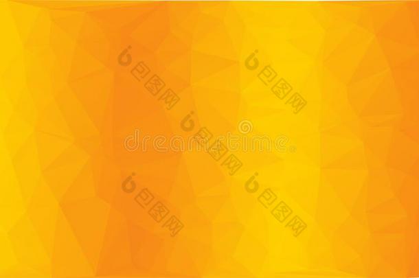 多边形抽象的马赛克矢量黄色的桔子双的背景