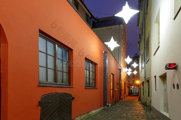 夜大街采用指已提到的人老的城镇关于里加里加湾,拉脱维亚