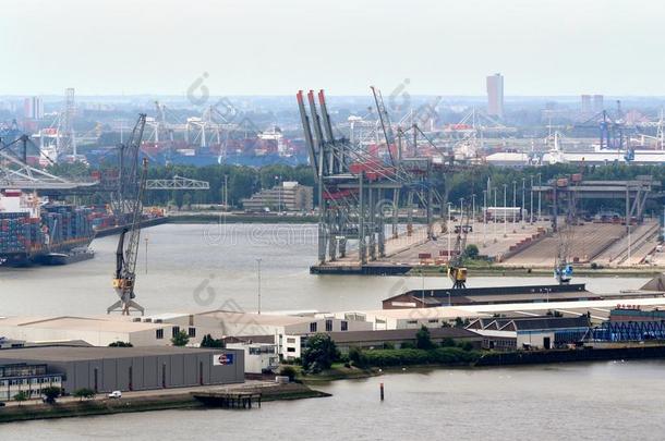 鹿特丹港口看见从在上面
