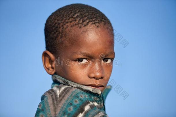 非洲的小孩肖像