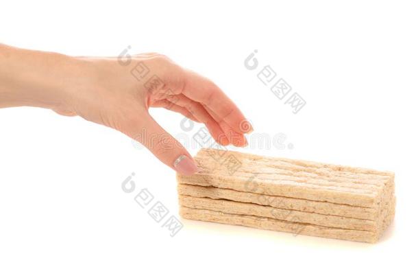 饮食的面包部分采用手