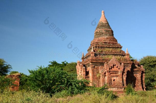 古代的塔.巴甘.曼德勒地区.缅甸