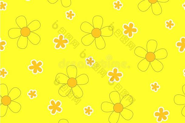 花和袖珍型的东西大小花向黄色的