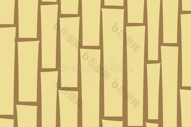 竹子程式化的抽象的背景.亚洲人木制的栅栏或柯尔塔