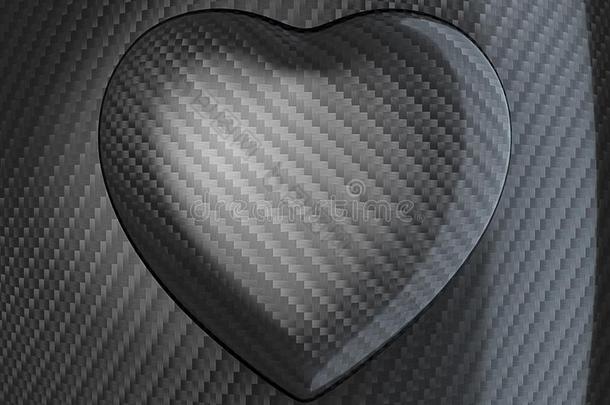 爱:碳纤维心形状