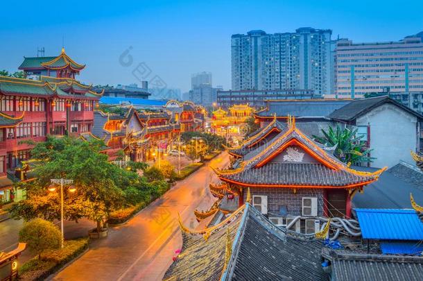 成都,中国城市风光照片