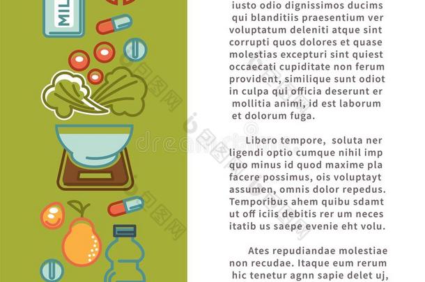 健康<strong>食物海报</strong>关于有关运动的健康的日常饮食食物营养偶像.