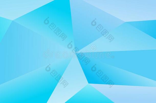 简单的蓝色多角形的矢量图解的背景