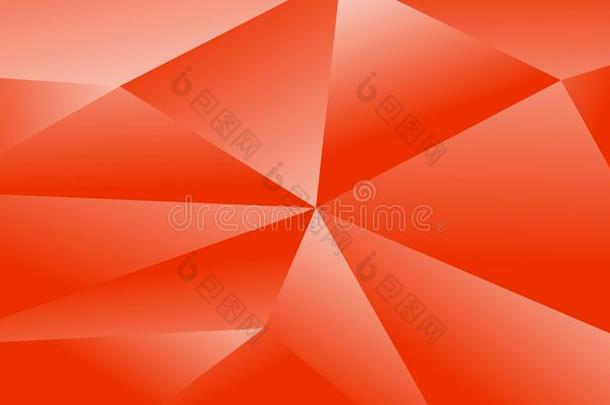 简单的红色的多角形的矢量图解的背景