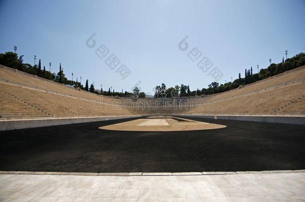 老的奥林匹斯山的运动场采用雅典采用希腊