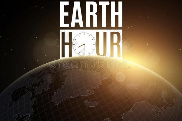 地球小时.未来的行星地球采用空间.60m采用utes在外部