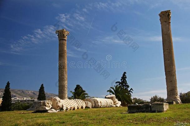 雅典毁坏和柱