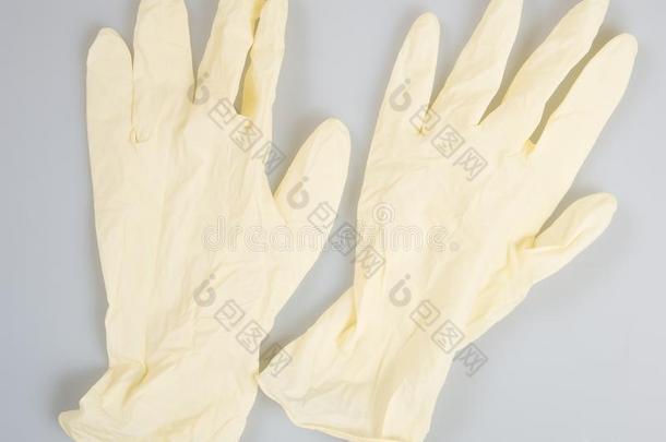 手套或胶乳手套向一b一ckground.