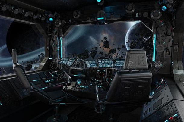 宇宙飞船蹩脚货内部和看法向外星球