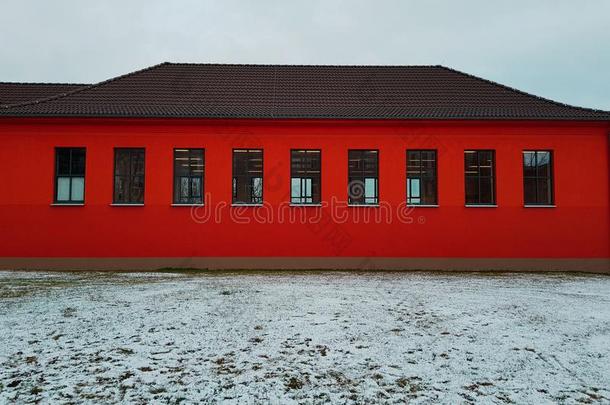 红色的房屋
