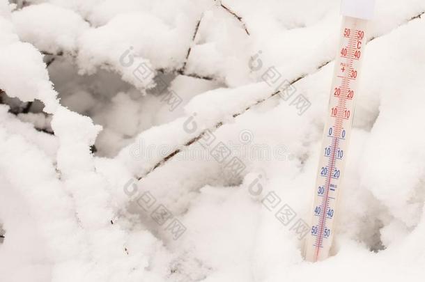 温度计采用雪show采用g零度音阶.寒冷的温度康塞普