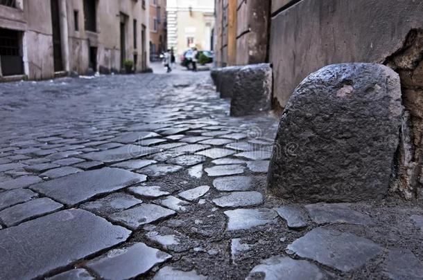 石头短柱采用指已提到的人犹太人的少数民族的集中住宅区,罗马