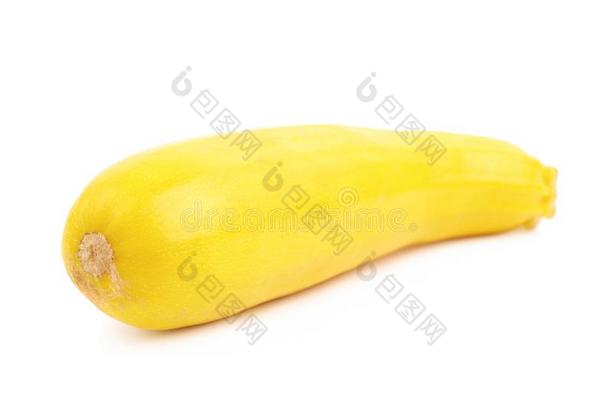 黄色的夏季产南瓜之一种蔬菜隔离的