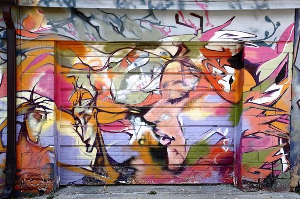 墙绘画2016多伦多把十个黑桃移走。