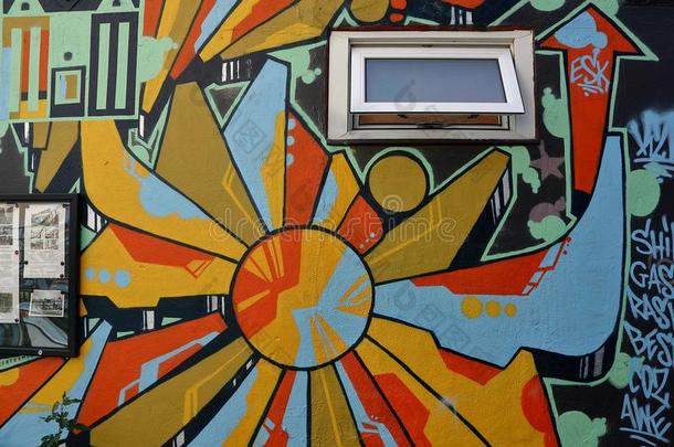 墙绘画2016多伦多把十个黑桃移走。