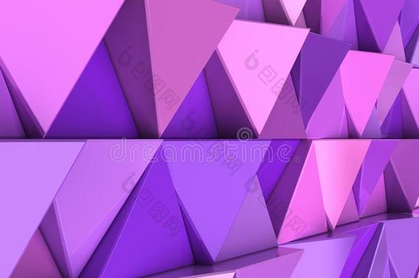 模式关于紫色的三角形棱柱体
