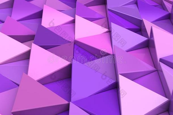 模式关于紫色的三角形棱柱体