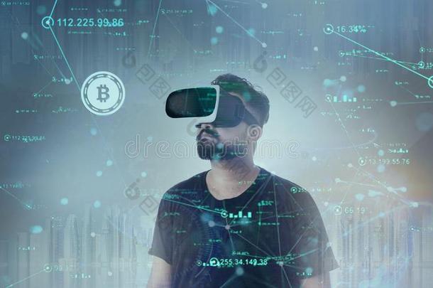 家伙有样子的通过实质上的现实虚拟现实实质上的现实眼镜-点对点基于网络的匿名数字货币