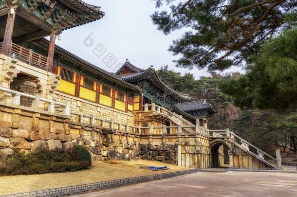 Cheongungyo和baegungyo采用佛国寺庙