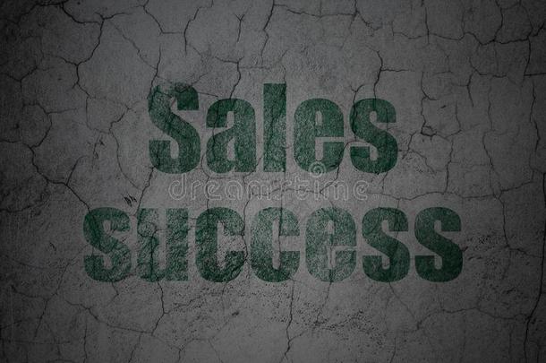销售观念:销售的成功向蹩脚货墙背景