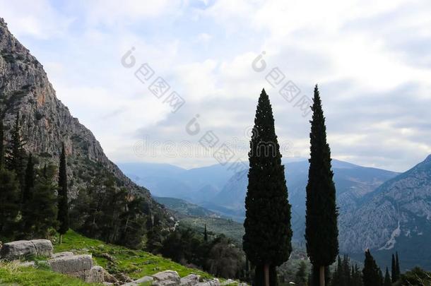 多山的风景采用希腊和塞浦路斯树采用指已提到的人先知