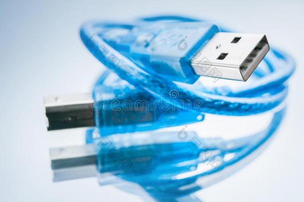 蓝色unifiedS-band统一的S波段缆绳电子的连接