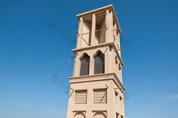 老的迪拜和古典的风塔