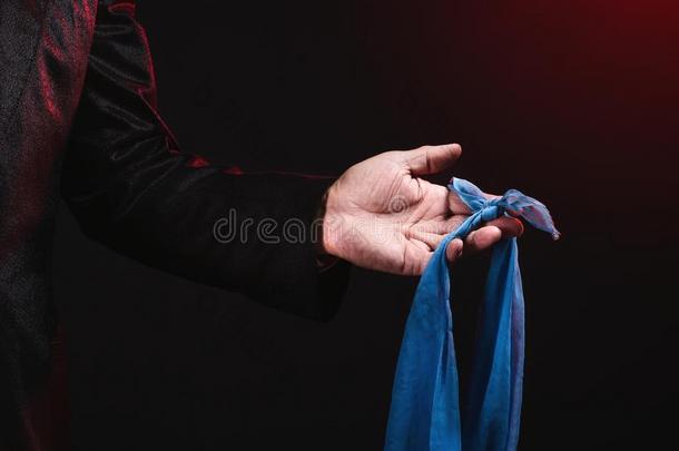 魔术师给看<strong>戏法</strong>和围巾.操作和小道具.雪橇