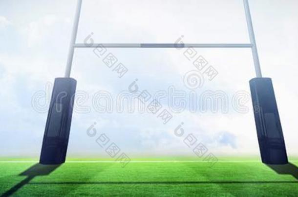混合成的影像关于橄榄球运动球