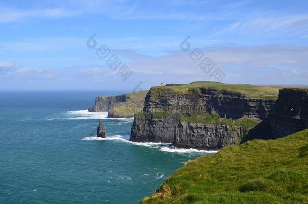 美丽的风景关于指已提到的人悬崖关于莫赫采用爱尔兰