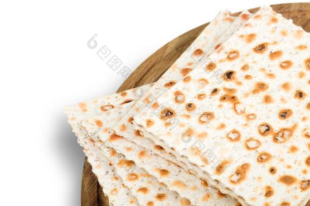 犹太逾越节薄饼为逾越节逾越节家宴庆祝向白色的