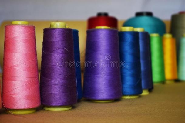 颜色线为缝纫机器,为纺织品工业