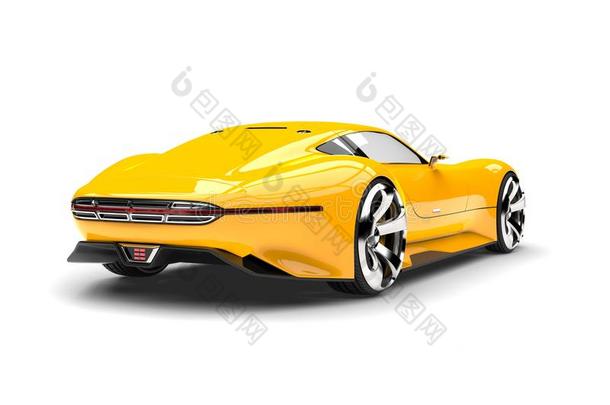 日本天皇黄色的现代的超级的有关运动的汽车-背看法