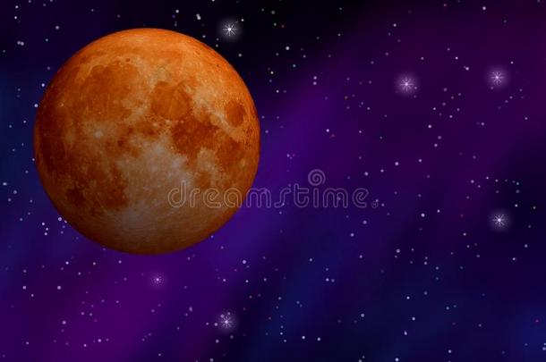 血月亮采用指已提到的人星系背景