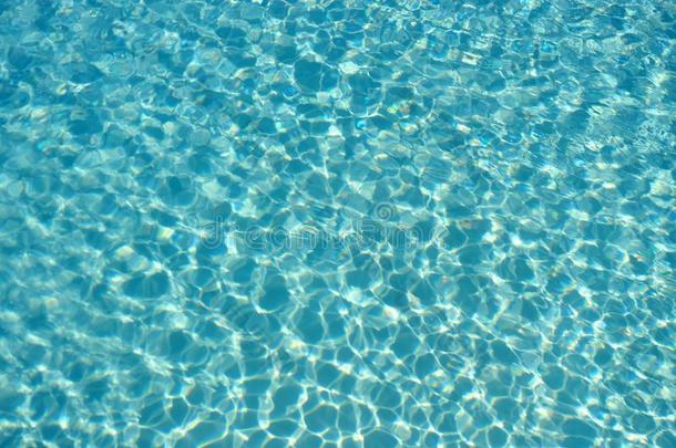 游泳水池<strong>水光</strong>反射的表面抽象的背景
