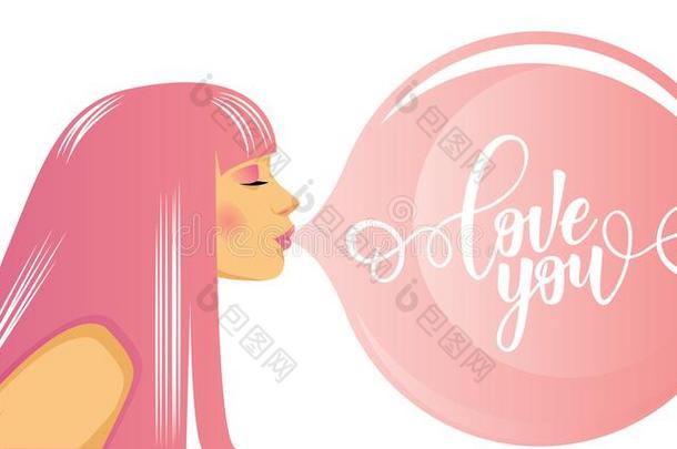 `爱你`给予灵感的字体动机海报