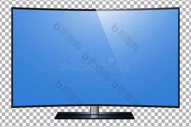 弧形的television电视机.4英语字母表的第11个字母过激的有屏幕,带路television电视机隔离的透明度bac英语字