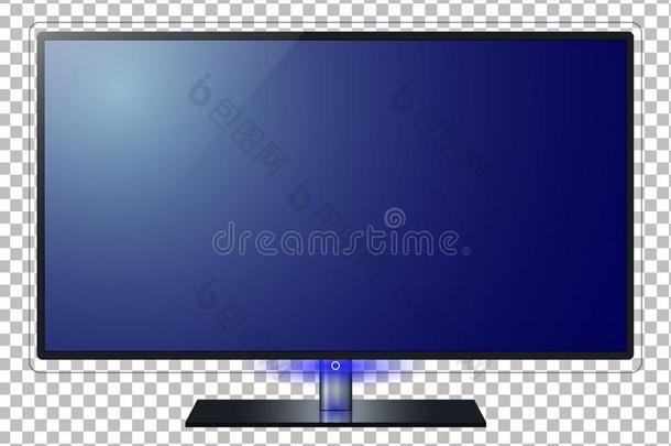television电视机和计算机屏幕矢量说明.采用透明度背