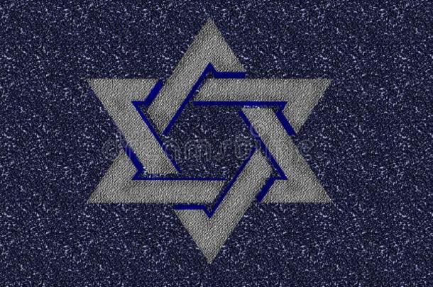 星关于dataabovevideo超视频数据犹太人的背景蓝色具体的墙