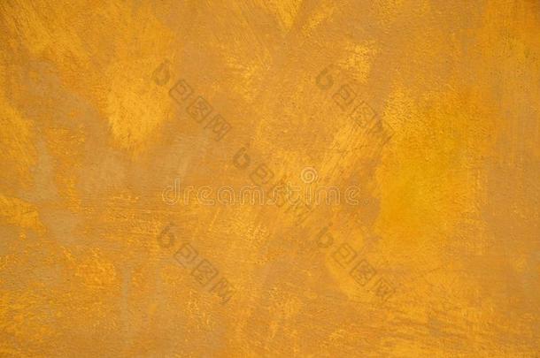 老的粉饰灰泥灰泥黄色的描画的墙抽象的背景文本