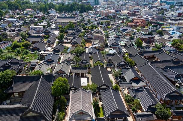 朝鲜人房屋城市风光照片历史全州朝鲜