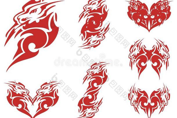 红色的<strong>狮子</strong>上端和双的象征从它