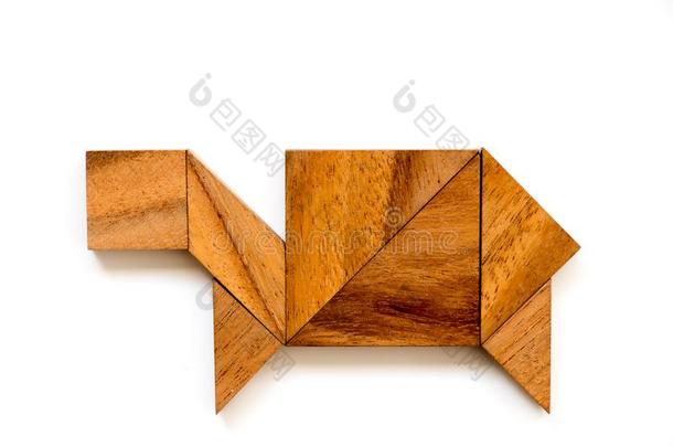 木材<strong>七巧</strong>板使迷惑采用龟或t或toise形状