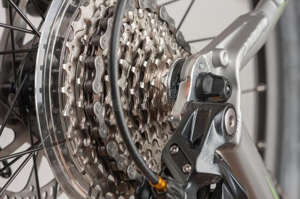 关在上面9-速度盒式录音带向饲养轮子关于自行车,工作室照片.