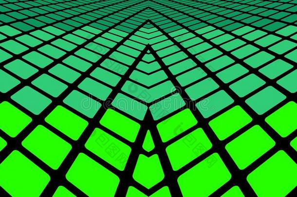 绿色的几何学的抽象的背景